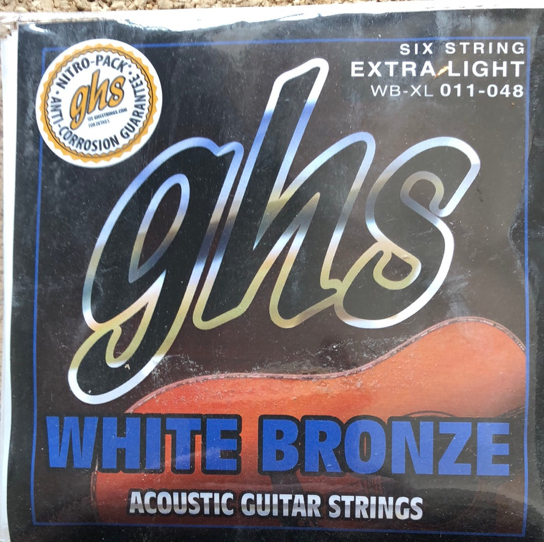 GHS White Bronze Acoustic Guitar Strings