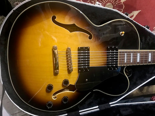 Used Samick HJ700 Semi Hollow 7 String w/ HC