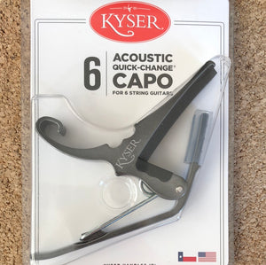 Kyser Acoustic Quick Change Capo Black Chrome