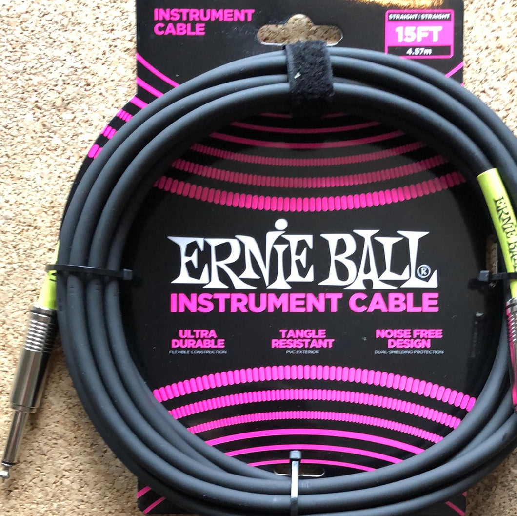 Ernie Ball 15' Straight Cable
