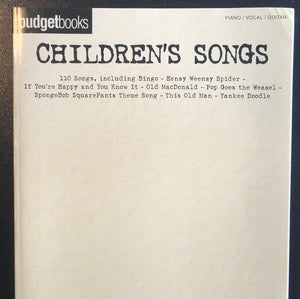 Budget Books: Children's Songs
