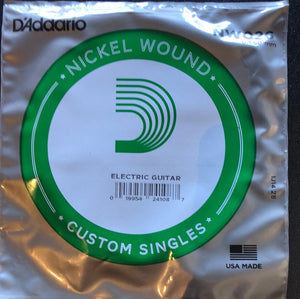 D'Addario Nickel Wound Single Strings